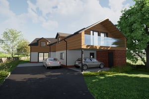 Low Energy Timber-frame Home at Hillyfields, Newent