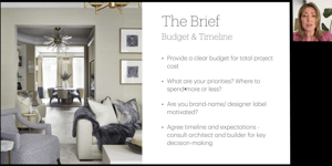 SBH08 - How to handle your budget and timeline with an Interior Designer