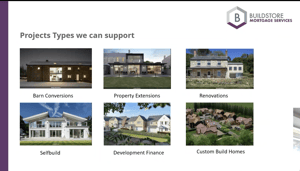 What types of projects does a Self Build mortgage support?